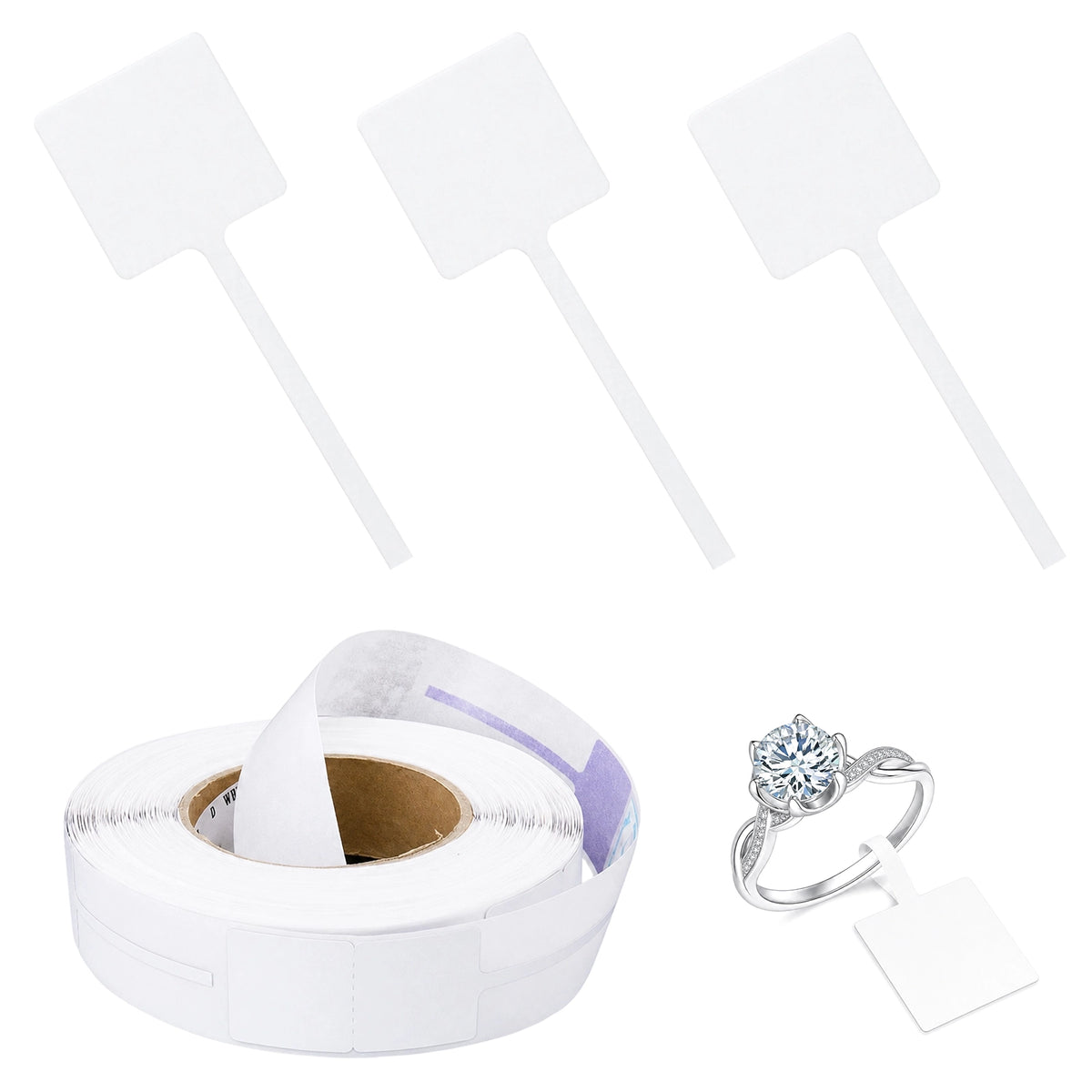 8.2MHz RF Jewelry Security Labels, 500 Pack