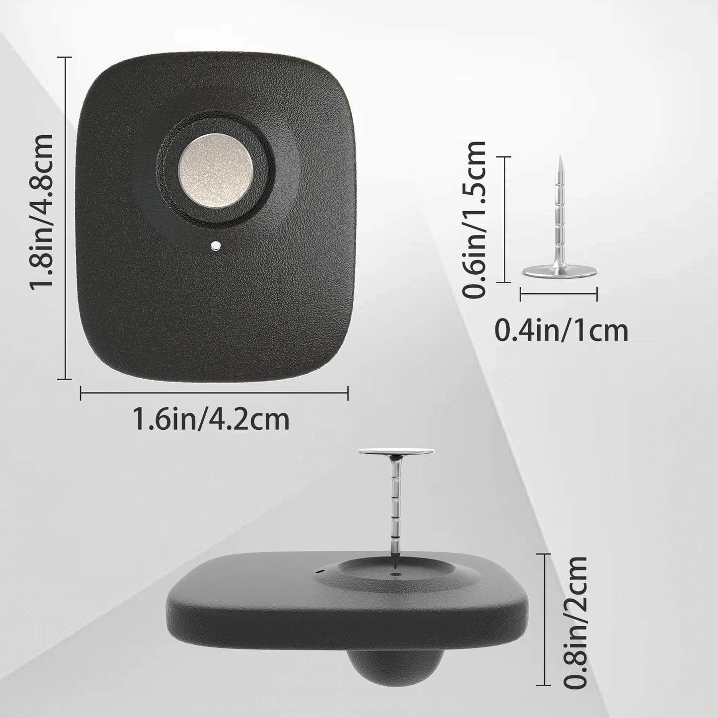 8.2MHz RF EAS Hard Security Tags 1000 Pieces Anti-Shoplifting Tag For Retail Store