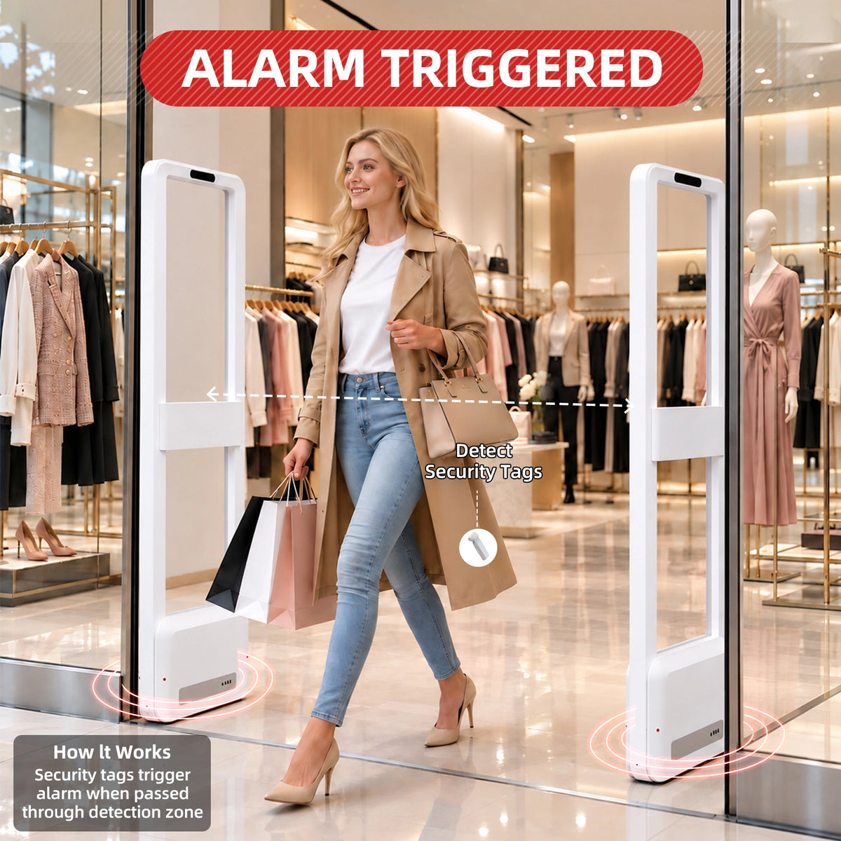 PACABA Retail Security Gate Theft-Prevention AM EAS System for Clothing Stores | AM-088 – product view 2