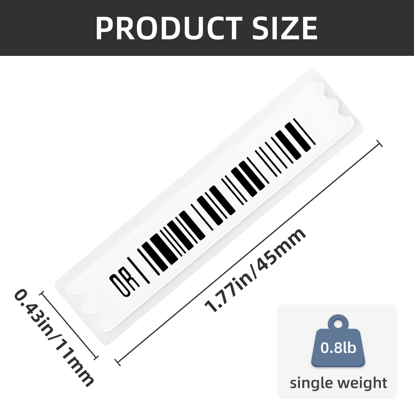 58kHz Anti-Theft Security Soft Labels Stickers with DR -5000 Pcs