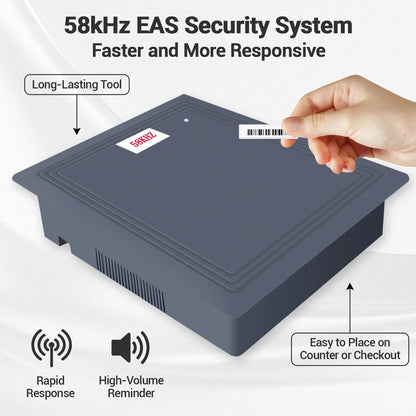 58kHz Soft Label Decoder for EAS Retail Anti-Theft Detection System, Grey