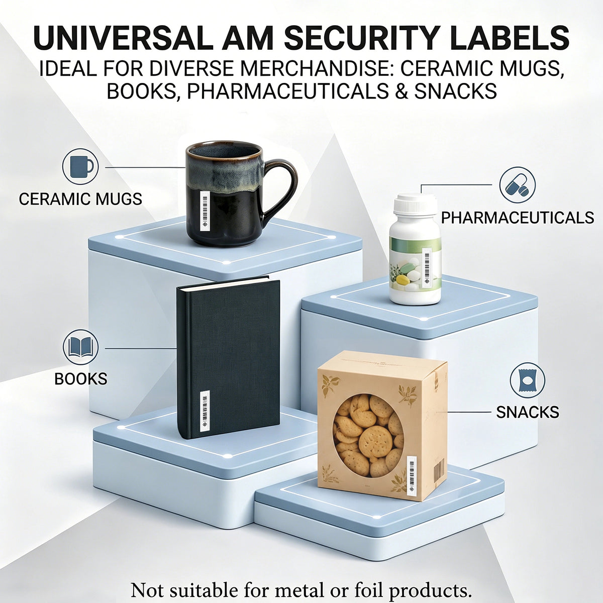 58kHz AM Barcode Security Labels, 1000 Pack – product view 3