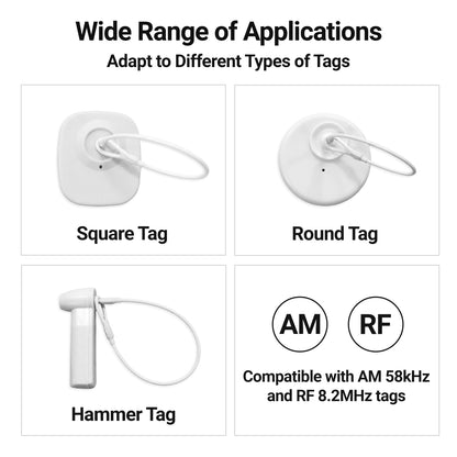 Security Tag Wire Lanyards, 6.7 in, 100 Pack – product view 3