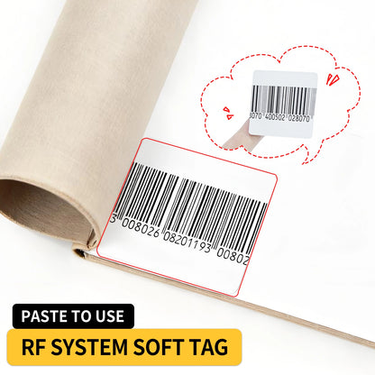 1000 Pcs Anti-Theft Soft Labels 8.2MHz Radio Frequency Anti-Theft Labels