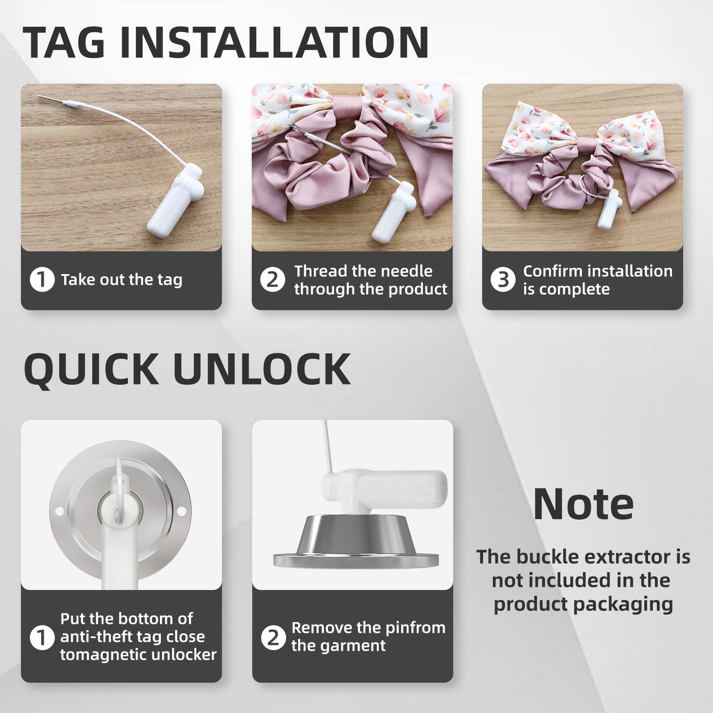 1000Pcs Security Tag with Lanyard for 58khz Security System