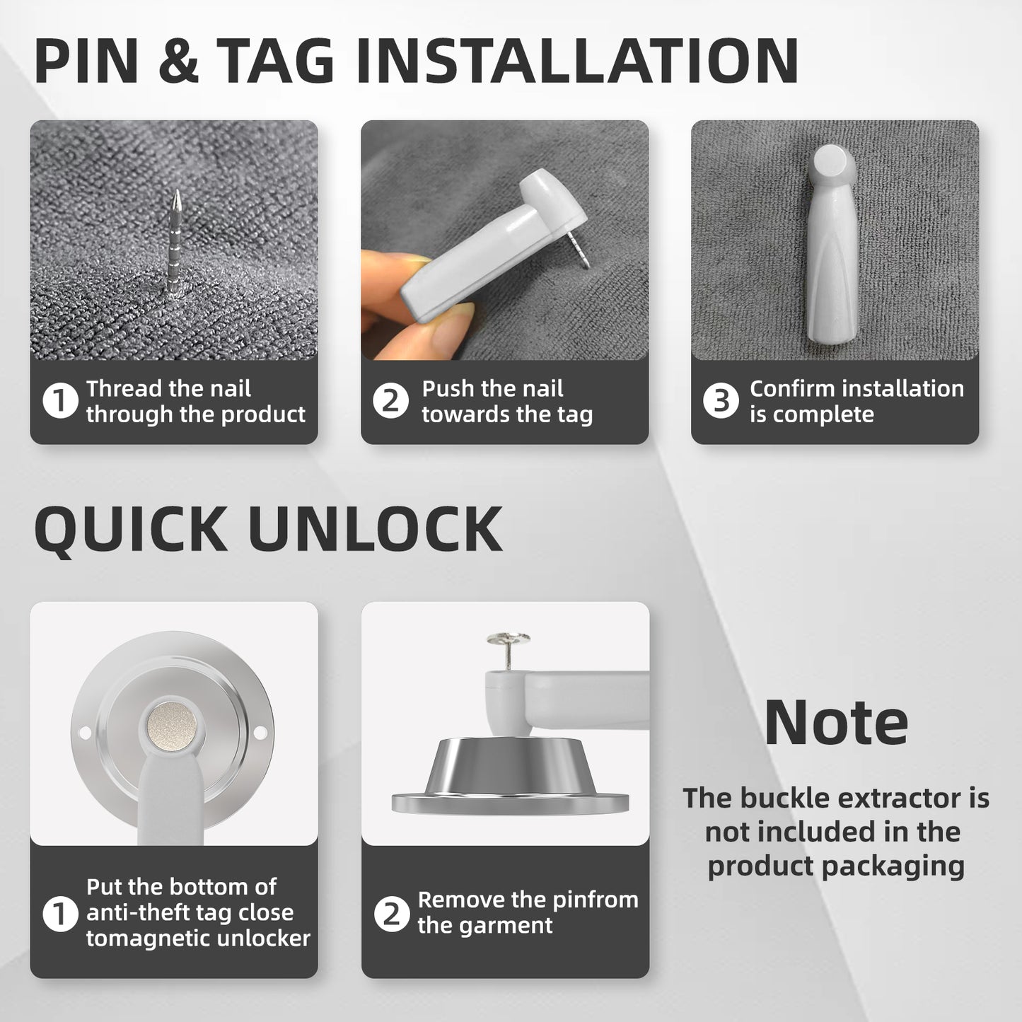 1000pcs Security Tag with Lanyard for 58khz Security System