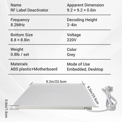 8.2MHz RF Soft Label Deactivator – product view 4