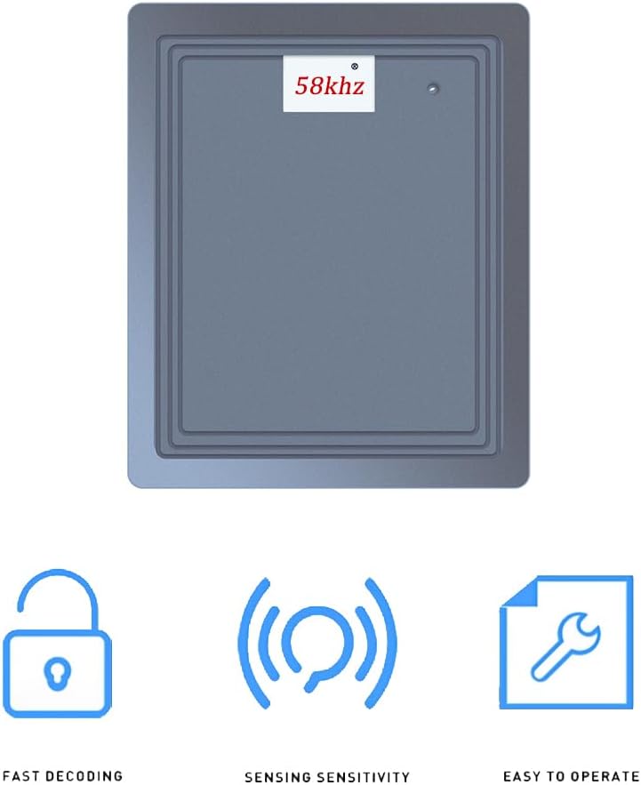 58khz Soft Tag Decoder for EAS Retail Anti-Theft Detection System, Grey