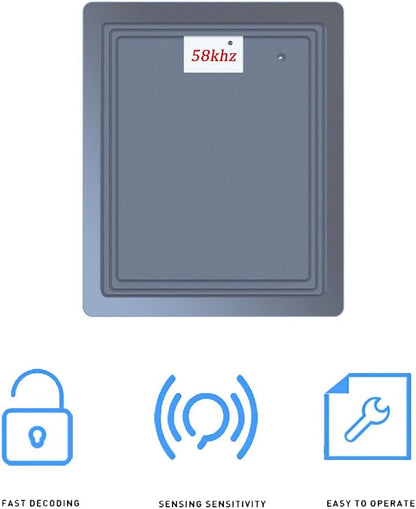 58khz Soft Tag Decoder for EAS Retail Anti-Theft Detection System, Grey