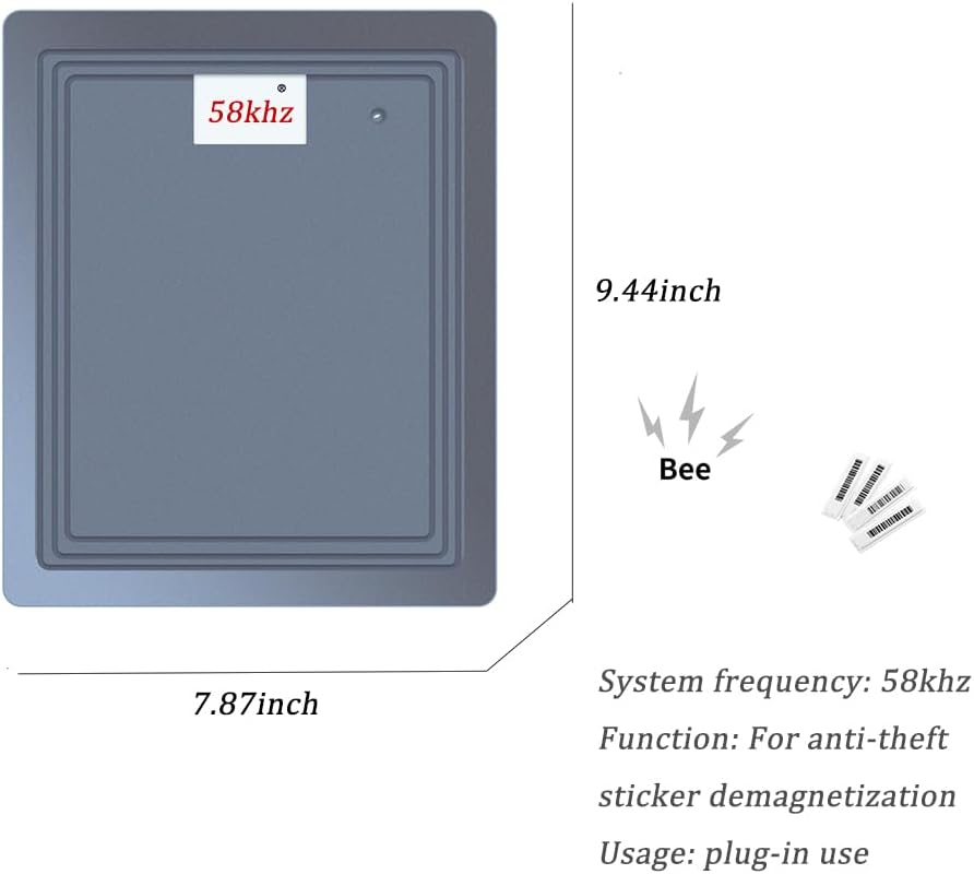 58khz Soft Tag Decoder for EAS Retail Anti-Theft Detection System, Grey