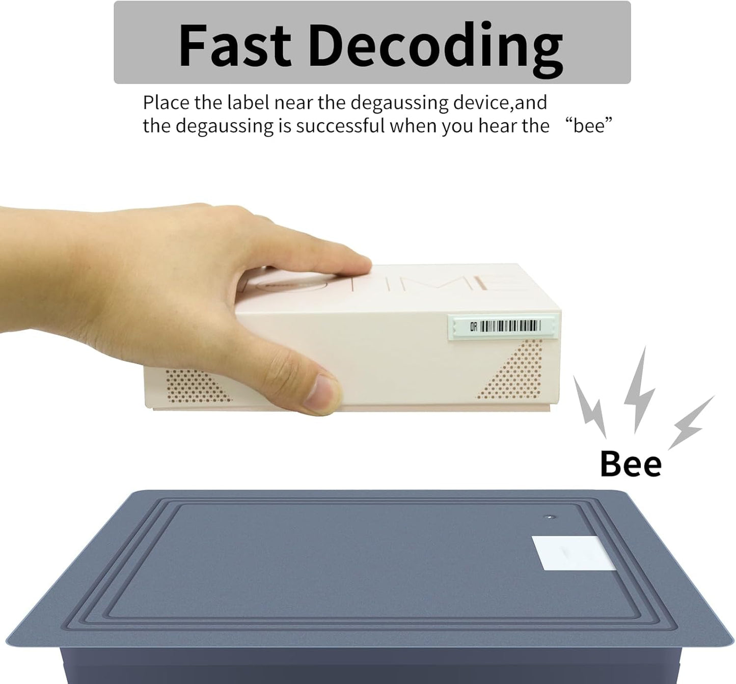 58khz Soft Tag Decoder for EAS Retail Anti-Theft Detection System, Grey