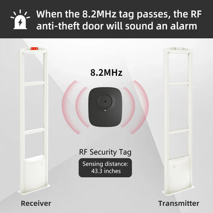 8.2MHz RF EAS Hard Security Tags 1000 Pieces Anti-Shoplifting Tag For Retail Store
