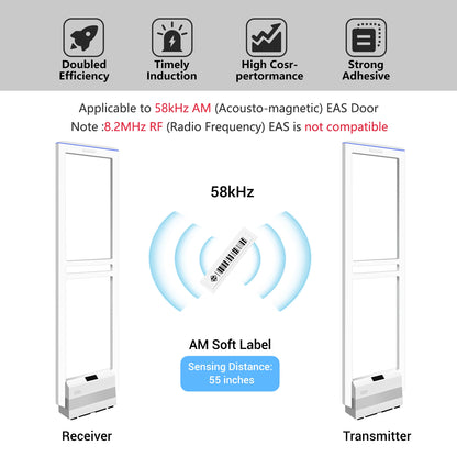 58kHz AM Barcode Security Labels, 1000 Pack – product view 6