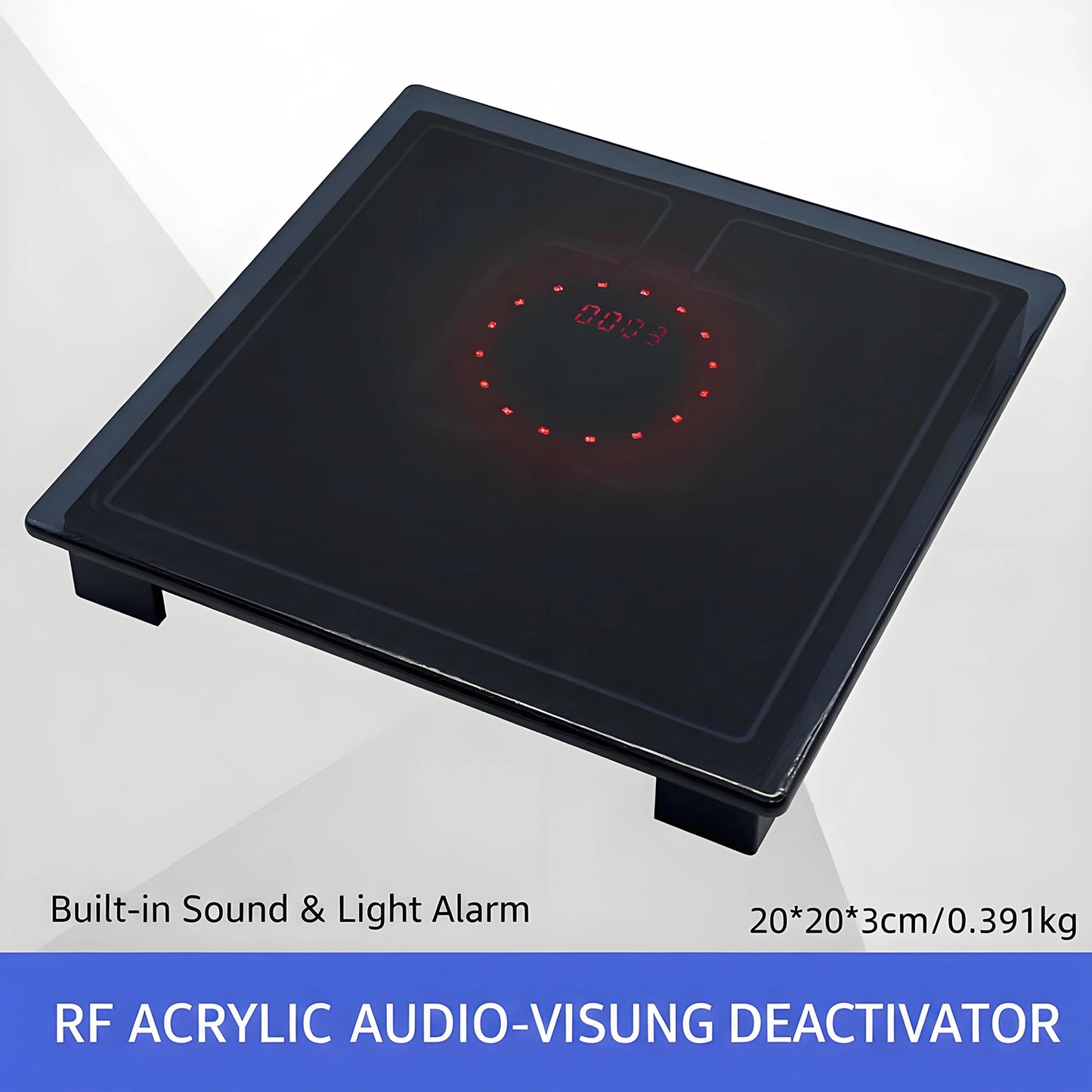 8.2MHz RF Soft Label Decoder for EAS Retail Anti-Theft Detection System, Black
