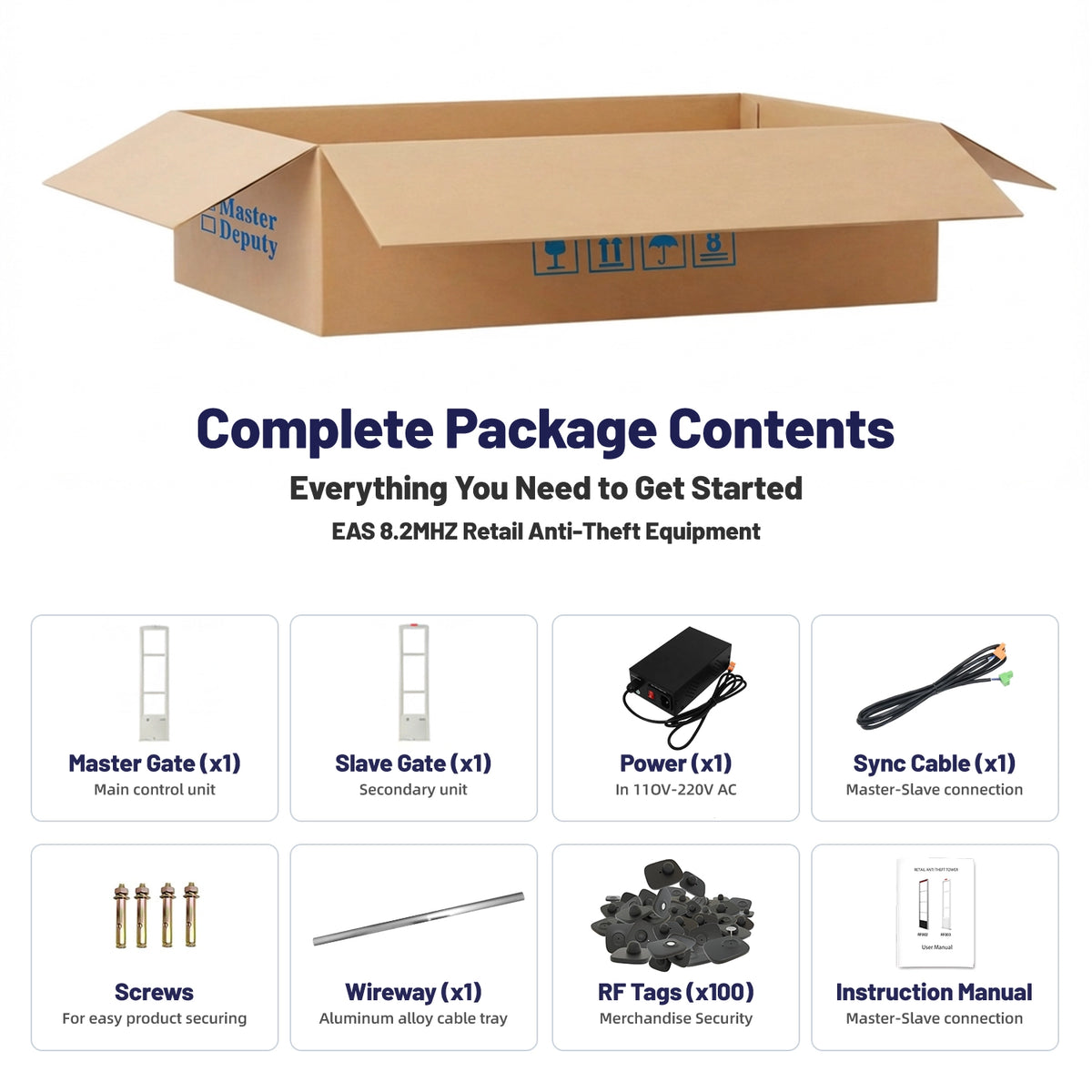 PACABA RF-003 8.2MHz RF EAS Security Gate Kit – product view 8