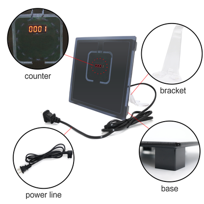 8.2MHz RF Soft Tag Decoder for EAS Retail Anti-Theft Detection System, Black