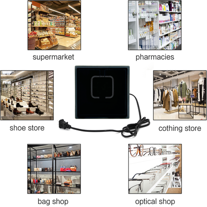 8.2MHz RF Soft Tag Decoder for EAS Retail Anti-Theft Detection System, Black